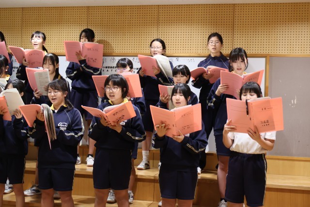 「ソプラノパート練習の様子」